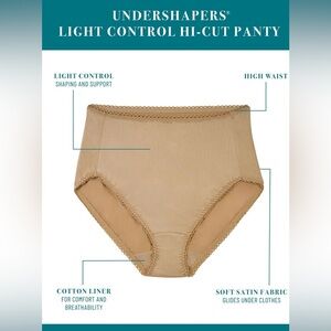 NWT Vanity Fair Radiant Collection 3 pack Undershapera in Pink White & Tan XXXL